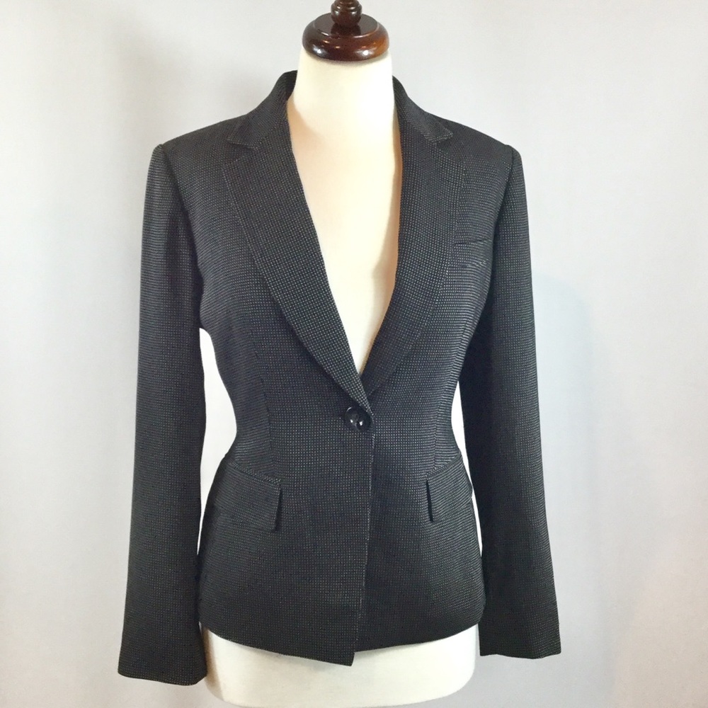 Jones NY - suit jacket, polka dot, single button